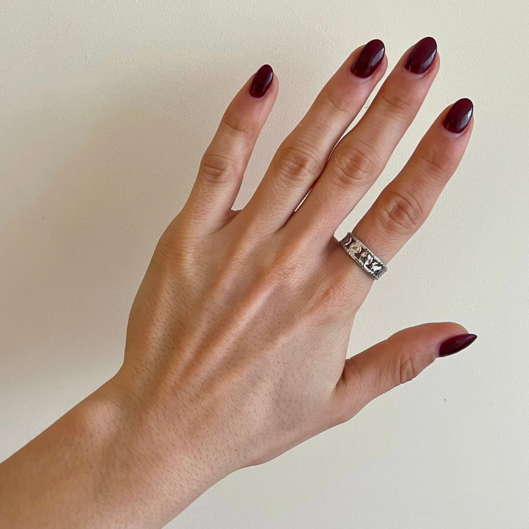 DR Silver Ring
