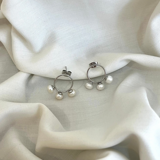 DR Silver Earrings