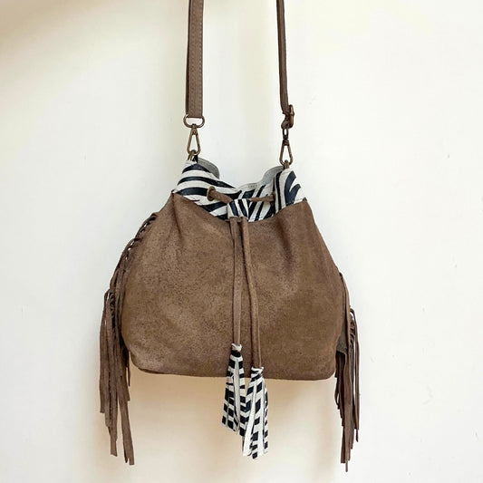 DR Leather Zebra Bag